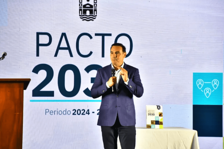 Valdés firmó el Pacto Goya 2030, para seguir trabajando juntos, levantando la cabeza en tiempos difíciles