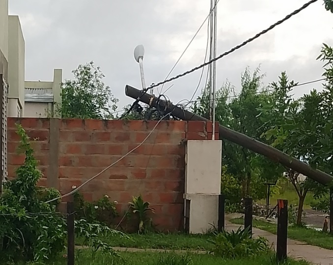 Lluvia y viento, en localidades del Sur