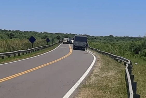 Siniestro vial: Una camioneta tumbó en cercanías a San Roque