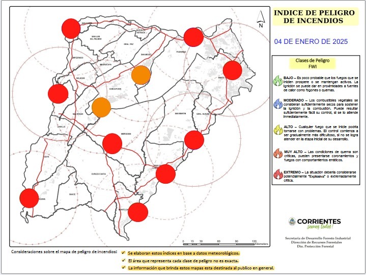 El Gobierno de Corrientes comunica que están prohibidas las quemas en toda la provincia