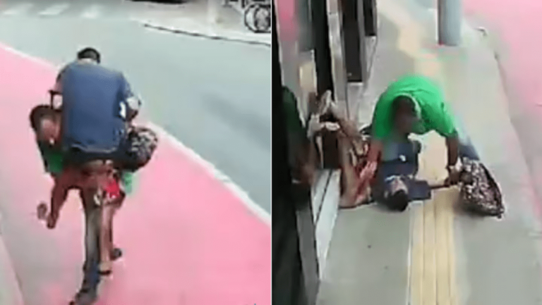 Un hombre redujo a un ladrón con una llave de jiu-jitsu.