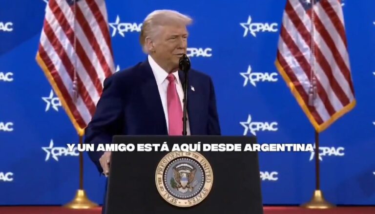 Trump habló de Javier Milei como su amigo en el cierre de la CPAC y le dedicó elogios