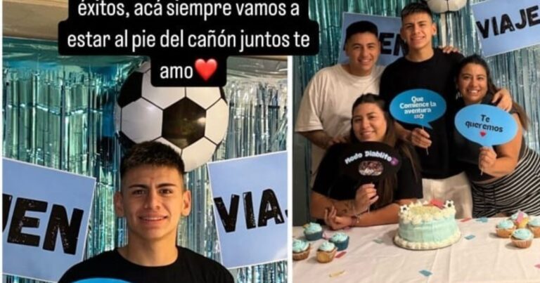 La despedida íntima del Diablito Echeverri antes de irse al Manchester City