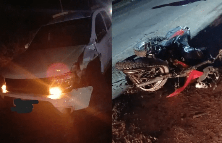 Dos jóvenes murieron tras el choque entre una camioneta y una moto en una ruta de Corrientes