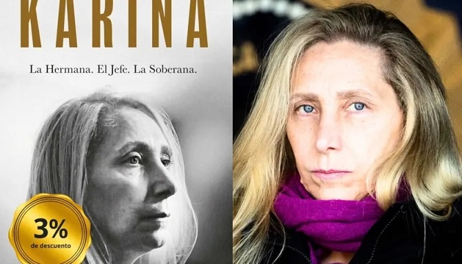 Una librería vende la obra: Karina Milei con 3% de descuento
