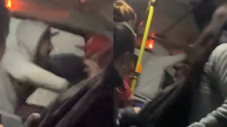 Dos pasajeros protagonizaron una pelea a golpes en un colectivo lleno: «Vos estás molestando!»