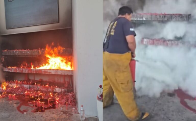 Principio de incendio en el predio del Gaucho Gil en Mercedes