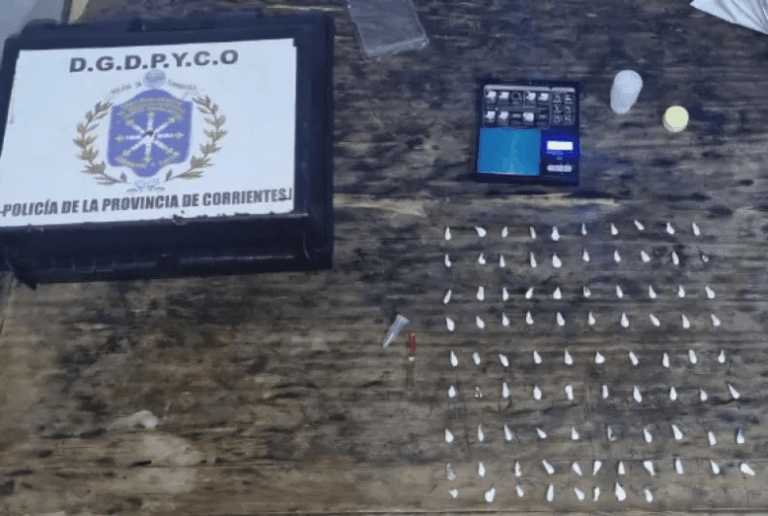 Un hombre fue detenido con 88 dosis de cocaína.