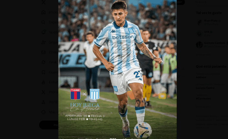 APERTURA 2026: RACING VIAJA AL SUR POR UNA NUEVA ALEGRÍA