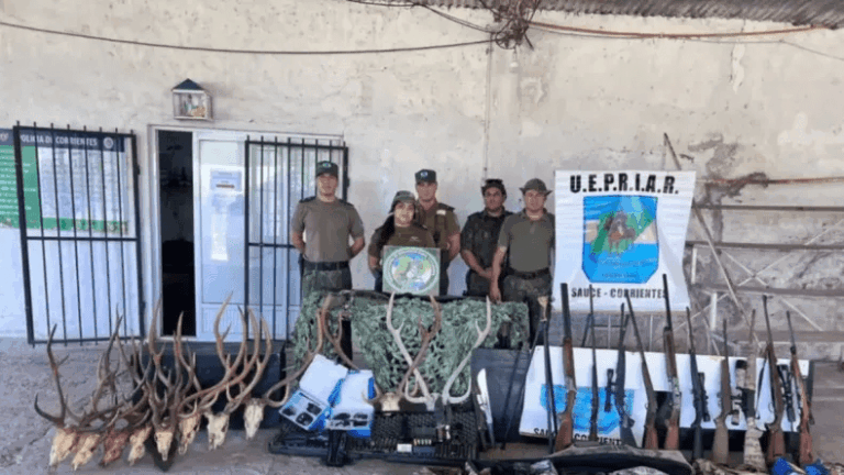 Desarticularon una base de cazadores furtivos.
