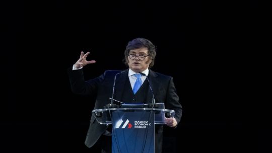 Javier Milei diserta en un homenaje a Adam Smith