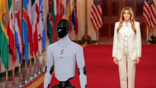 Un robot humanoide se presenta en la Casa Blanca junto a Melania Trump