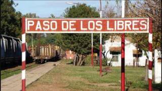 Fachada de una casa antigua en la ciudad de Paso de los Libres, Corrientes.