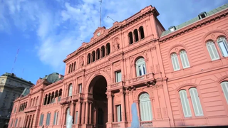Fachada de la Casa Rosada, sede del Gobierno nacional en Buenos Aires.
