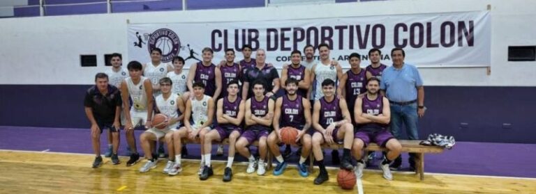 Partido de básquet de Colón en el estadio Ángel Mario Castellano