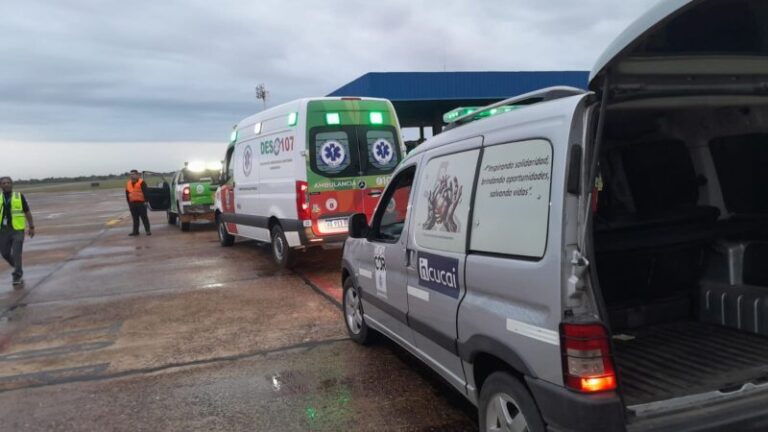 Equipo médico del CUCAICOR durante un operativo de donación en asistolia en Corrientes