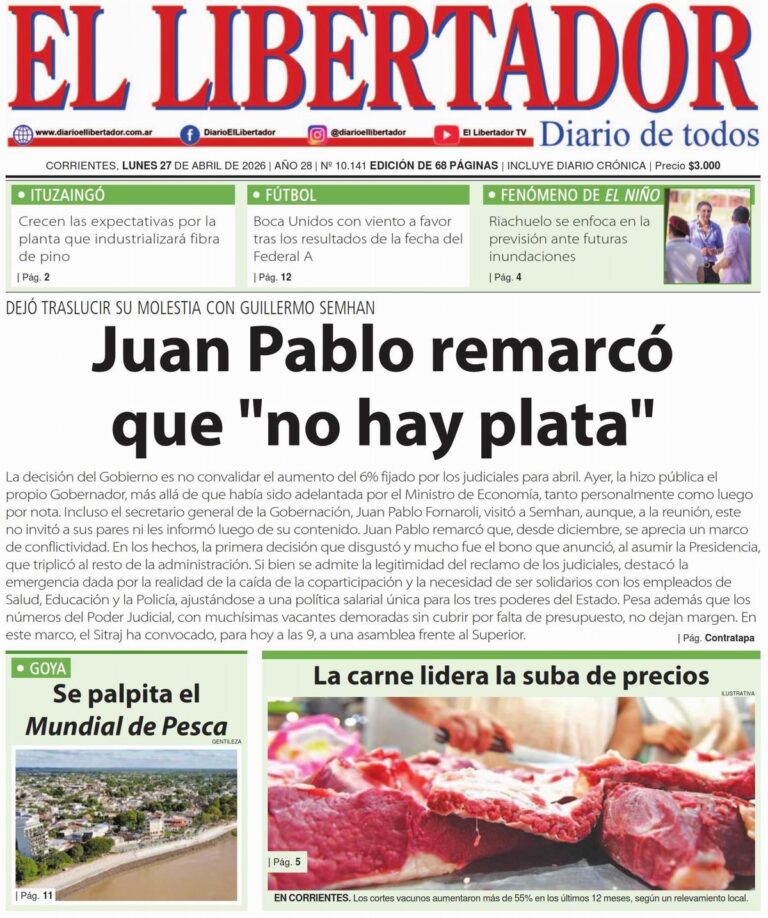 Edición digital del diario 27 de abril de 2026