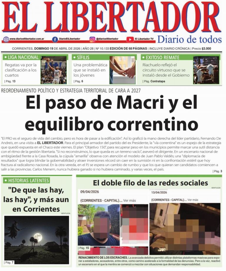 Logotipo o portada representativa del Diario El Libertador de Corrientes