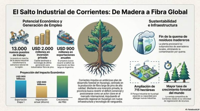 Gustavo Valdés en evento forestal en Corrientes