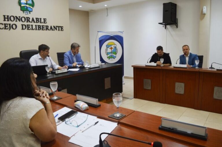 Autoridades de Santo Tomé y San Borja en sesión de la Cámara Binacional.