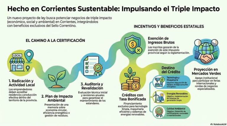Diputados en sesión analizando proyecto Hecho en Corrientes Sustentable
